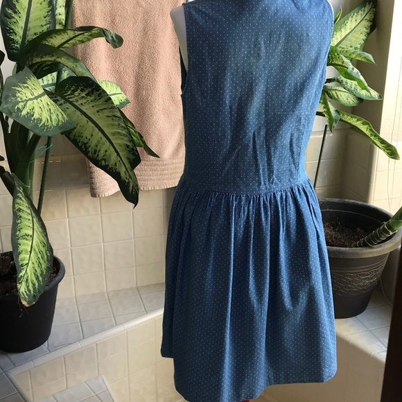 Kenzie adorable chambray polka dot dress - Picture 3 of 5
